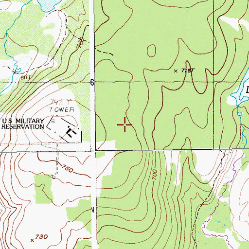 Topographic Map of Unorganized Territory of Connor, ME