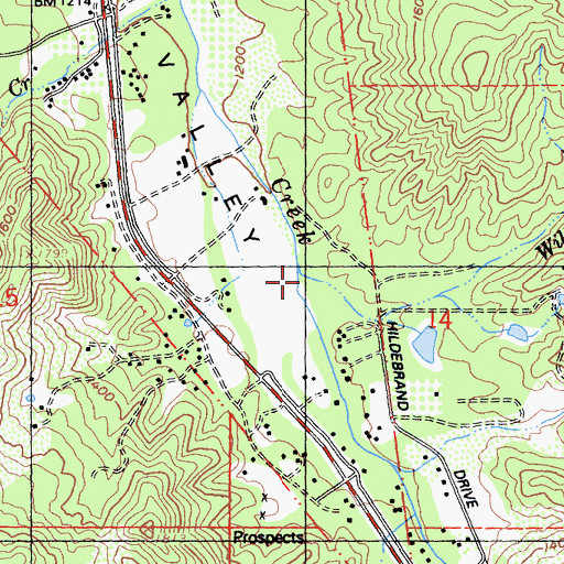 Topographic Map of Wilkinson Creek, CA