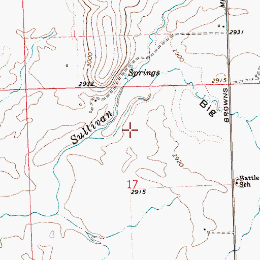 Topographic Map of Flathead Reservation Division, MT