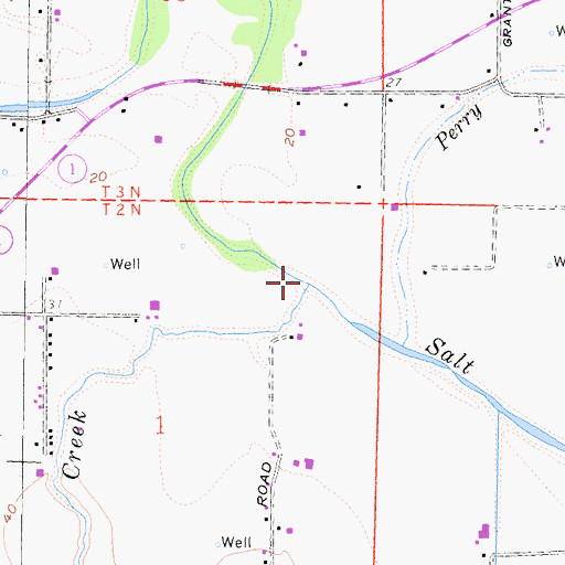 Topographic Map of Williams Creek, CA
