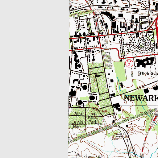 Topographic Map of Delaware Geological Survey, DE