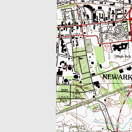 Topographic Map of Delaware Geological Survey Annex, DE