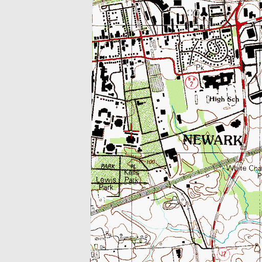 Topographic Map of University of Delaware Gilbert Complex Building A, DE