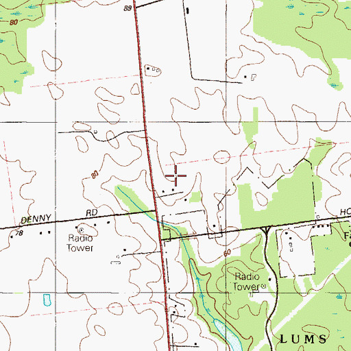 Topographic Map of Cornerstone Senior Center, DE