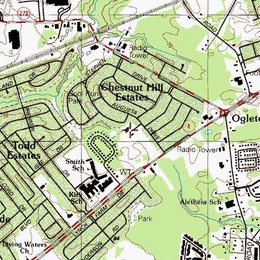 Topographic Map of Our Redeemer Lutheran Church, DE