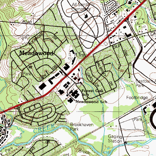 Topographic Map of All Nations Fellowship Church, DE