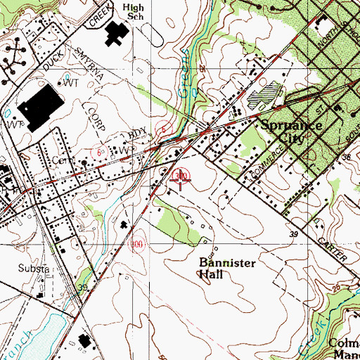Topographic Map of Peace Lutheran Church, DE