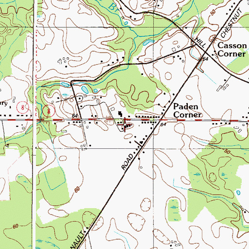 Topographic Map of West Dover Mobile Home Park, DE