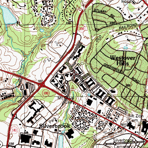 Topographic Map of Barley Mill Plaza Professional Park, DE