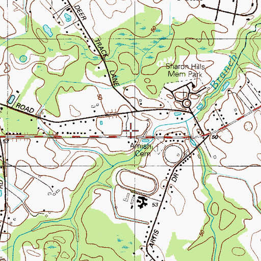 Topographic Map of Victory Church, DE