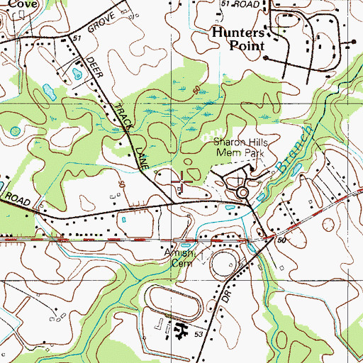 Topographic Map of Maranatha Fellowship Church, DE