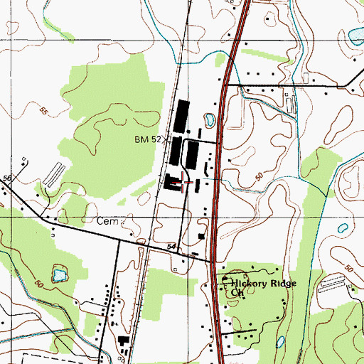 Topographic Map of Nanticoke Business Park, DE