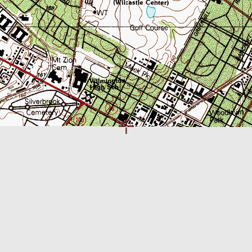 Topographic Map of Deliverance Apostical Church, DE