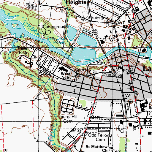 Topographic Map of New Mount Zion Methodist Cemetery, DE