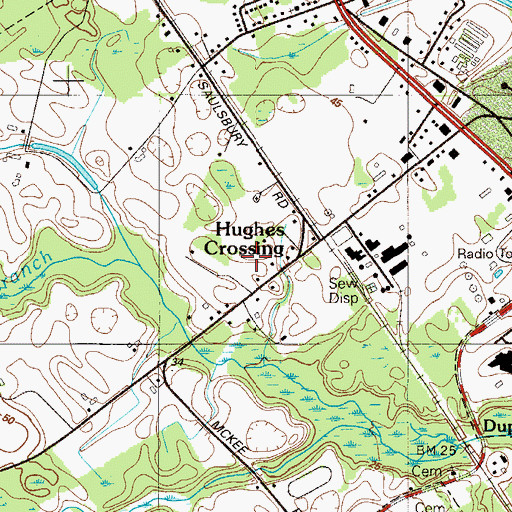 Topographic Map of Korean Baptist Church, DE