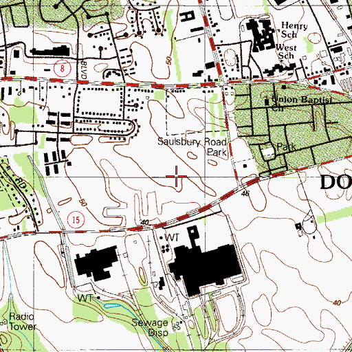 Topographic Map of Enterprise Business Park, DE