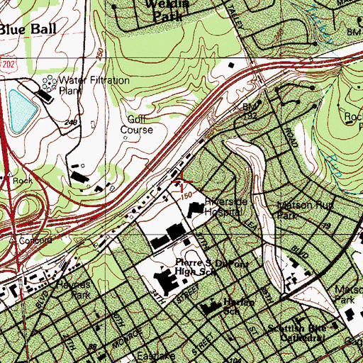 Topographic Map of Saint Nicholas Ukrainian Catholic Church, DE
