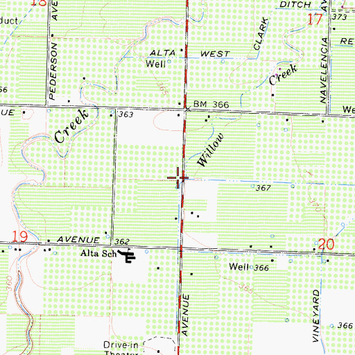 Topographic Map of Willow Creek, CA