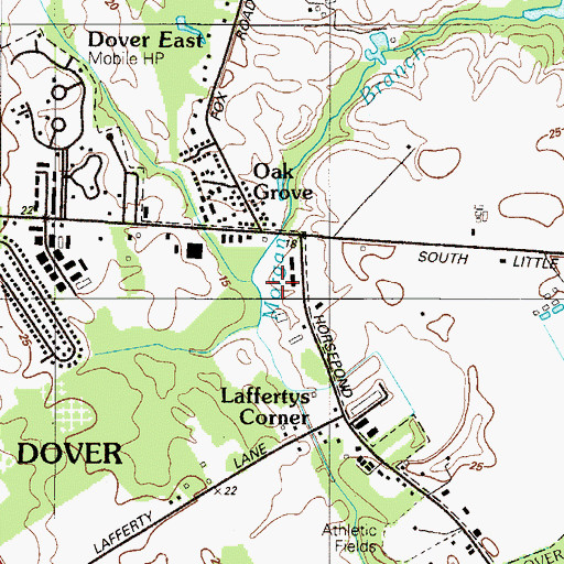 Topographic Map of MCD Business Park, DE