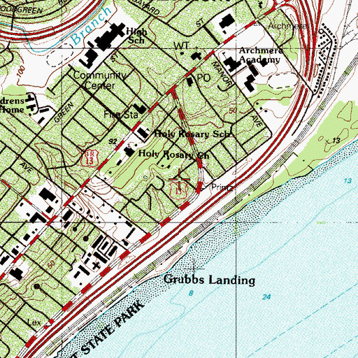Topographic Map of Abundant Life Apostolic Church, DE