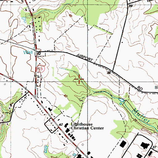 Topographic Map of Greater Milford Business Complex, DE