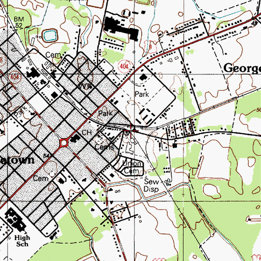 Topographic Map of Prospect African Methodist Episcopal Church, DE