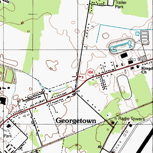 Topographic Map of Cheer Community Center, DE