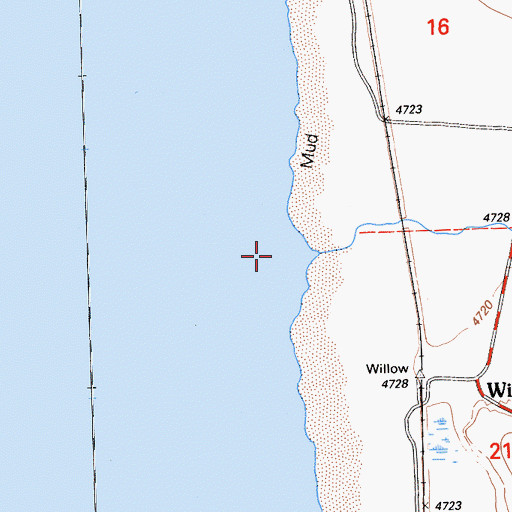 Topographic Map of Willow Creek, CA