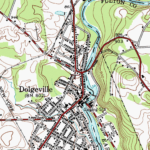 Topographic Map of First Methodist Episcopal Church (historical), NY