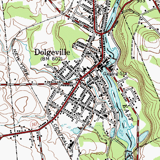 Topographic Map of First Universalist Church, NY