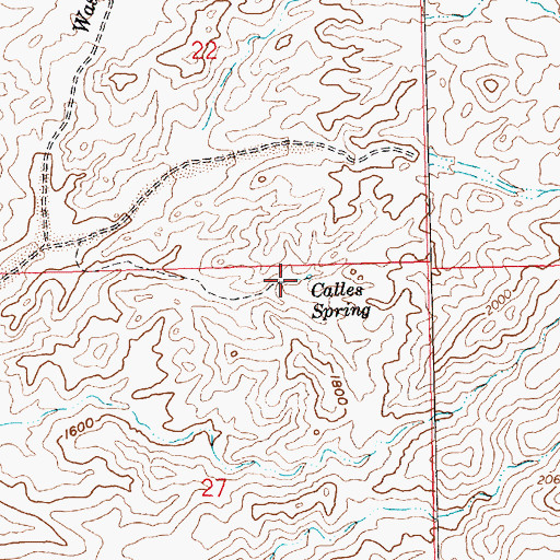 Topographic Map of Calles Spring, AZ
