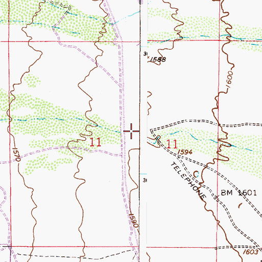 Topographic Map of Rittenhouse Dam, AZ