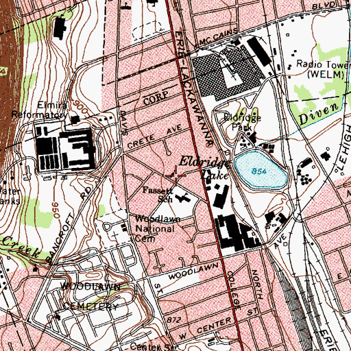Topographic Map of Epworth Community Church, NY