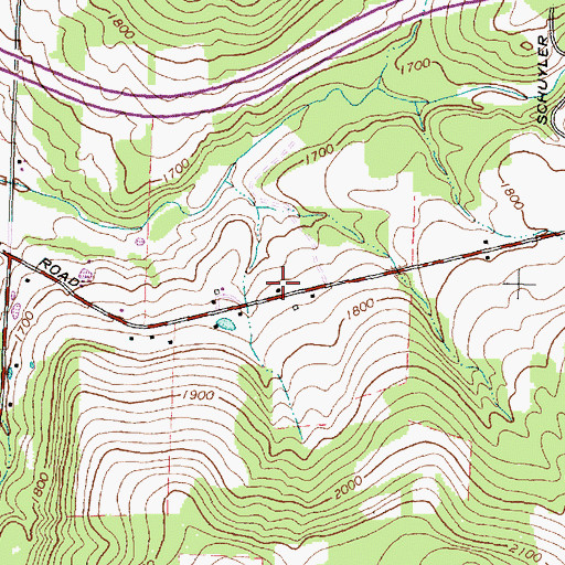 Topographic Map of School Number 2 (historical), NY