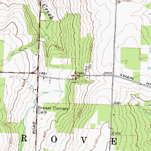 Topographic Map of School Number 5 (historical), NY
