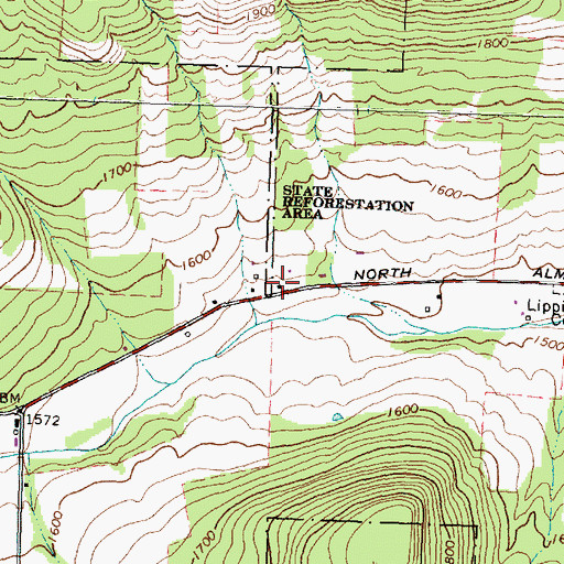 Topographic Map of School Number 7 (historical), NY