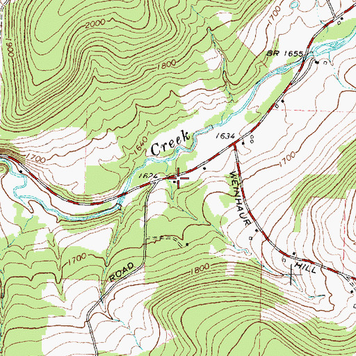 Topographic Map of School Number 2 (historical), NY