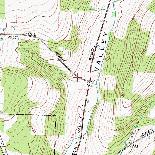 Topographic Map of School Number 2 (historical), NY