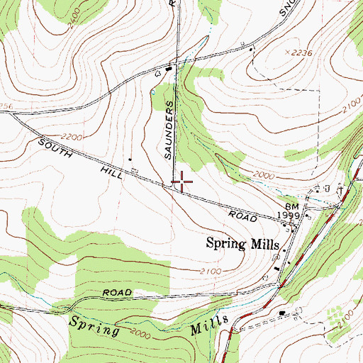 Topographic Map of School Number 3 (historical), NY