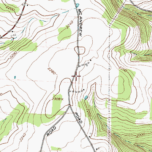 Topographic Map of School Number 4 (historical), NY