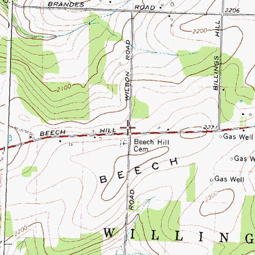 Topographic Map of School Number 5 (historical), NY