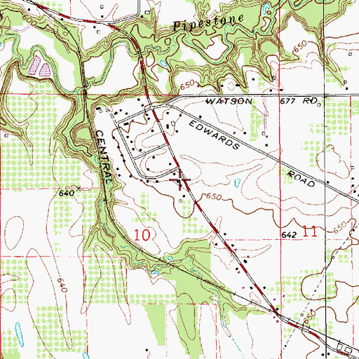 Topographic Map of Safe Harbor Church, MI