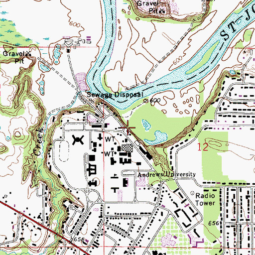 Topographic Map of Forsyth Honors House, MI