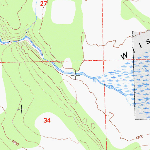 Topographic Map of Wilson Valley, CA