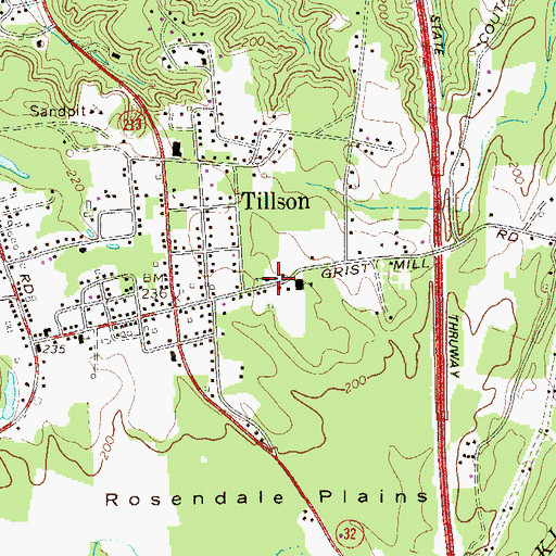 Topographic Map of Friends Church, NY
