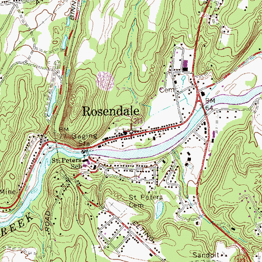 Topographic Map of Reformed Church, NY