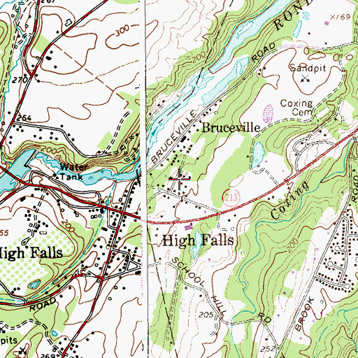 Topographic Map of Our Lady Help of Christians Roman Catholic Church, NY