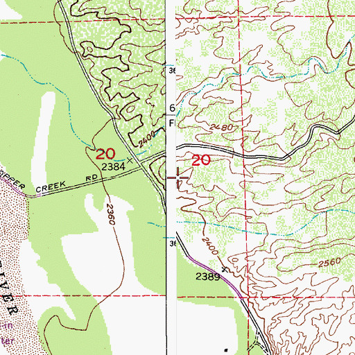 Topographic Map of San Manuel Elementary School, AZ