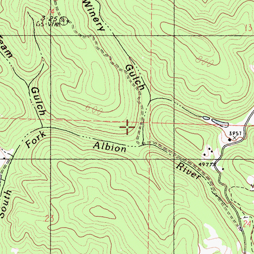 Topographic Map of Winery Gulch, CA