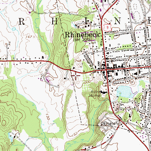 Topographic Map of Starr Library, NY